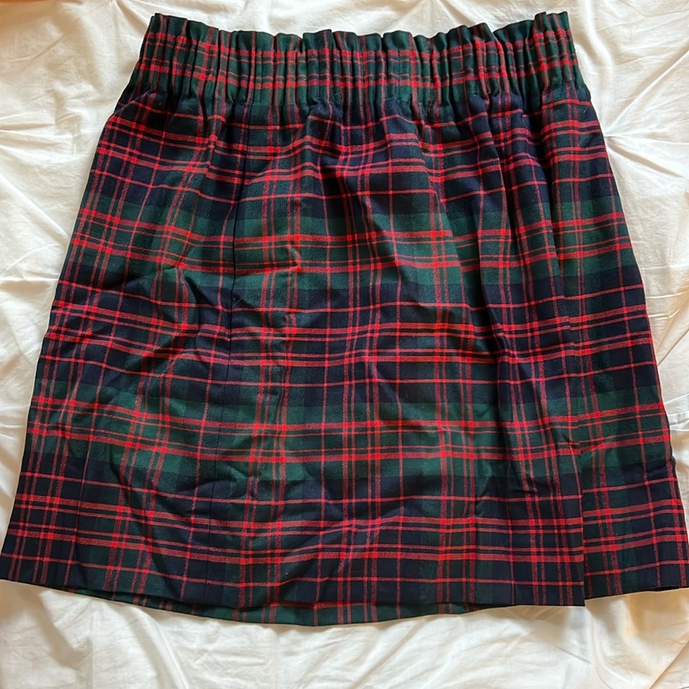J crew wool blend holiday skirt
